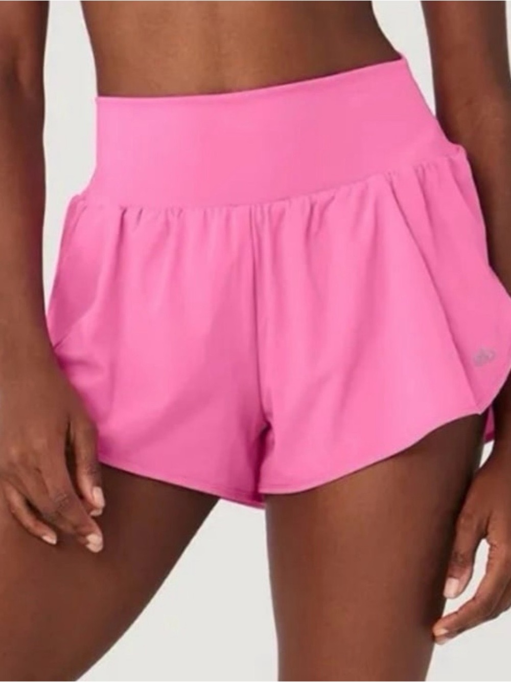 ALO Yoga Gold Medal Paradise Pink Athletic Mini Shorts XS - Picture 2 of 7